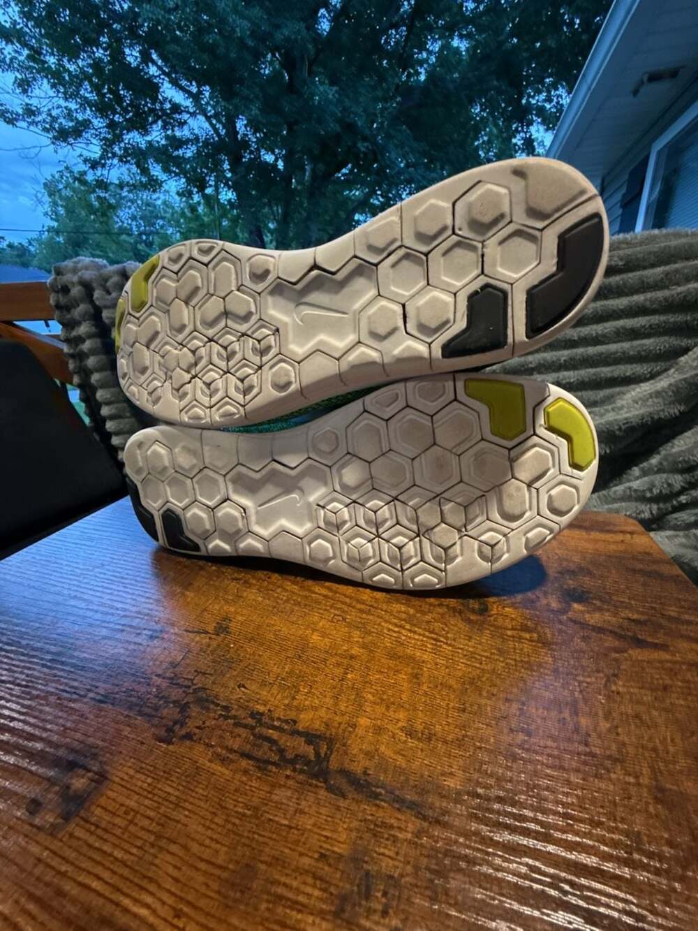 Nike Free RN Distance Men's Running Shoes Black Blue Lagoon Volt - Picture 9 of 9